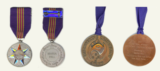 Dr Maria Hill - Centenary Medals