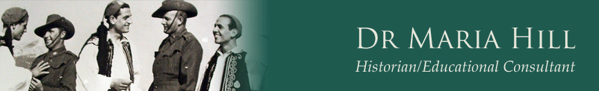 Dr Maria Hill specialising in Military History, Arab Israeli Conflict and Australian history.